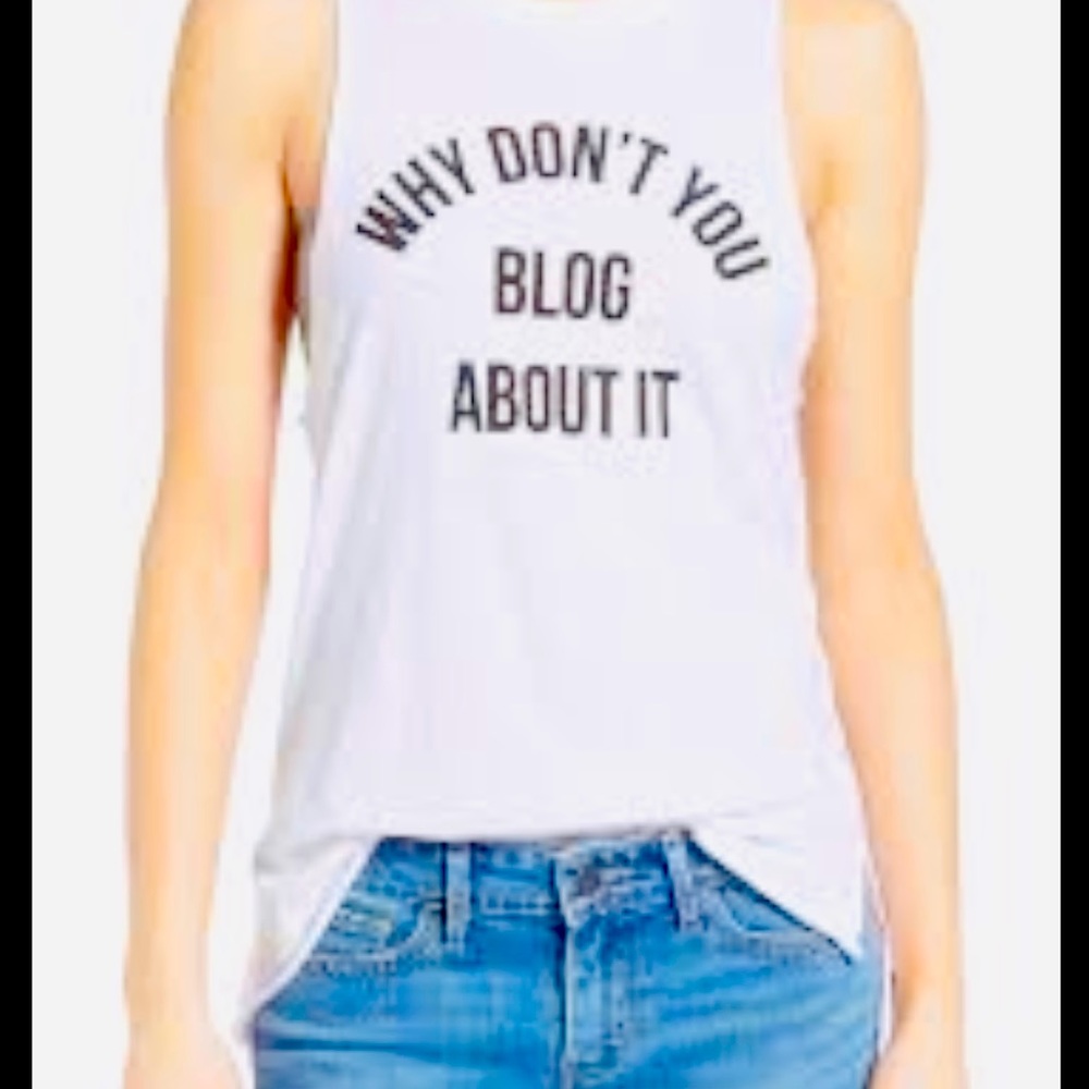 ☀️Blog about it white muscle tank top